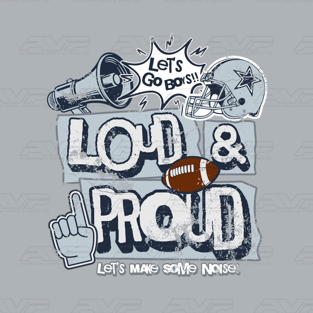 Dallas Cowboys Loud and Proud Alabama Vinyl & Print Co.