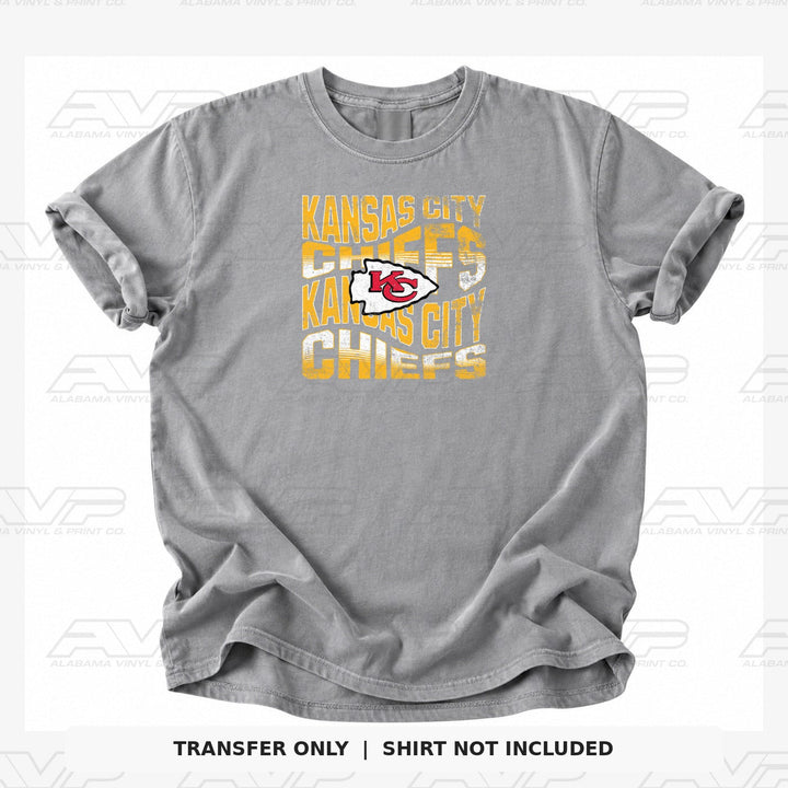 Kansas City Chiefs Wavy Alabama Vinyl & Print Co.