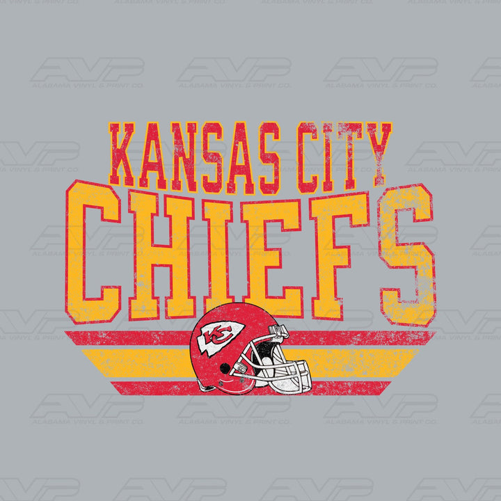 Kansas City Chiefs with helmet Alabama Vinyl & Print Co.