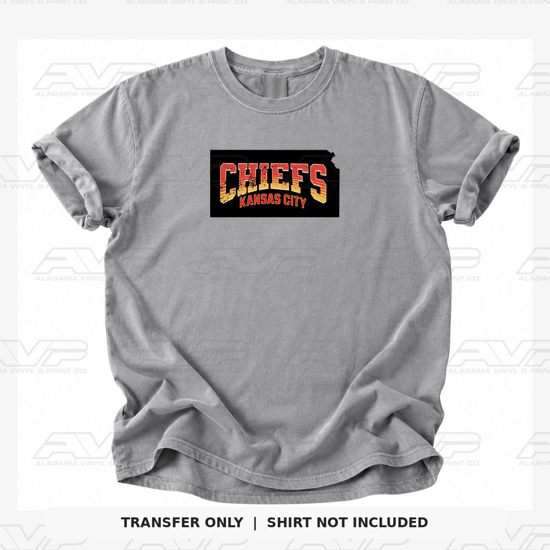 Kansas City Chiefs Distressed Alabama Vinyl & Print Co.