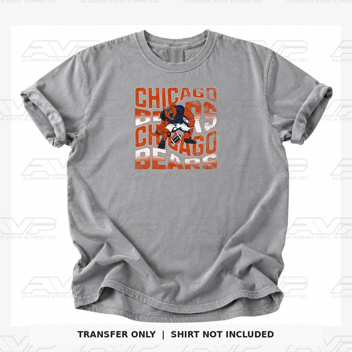 Chicago Bears Wavy Alabama Vinyl & Print Co.