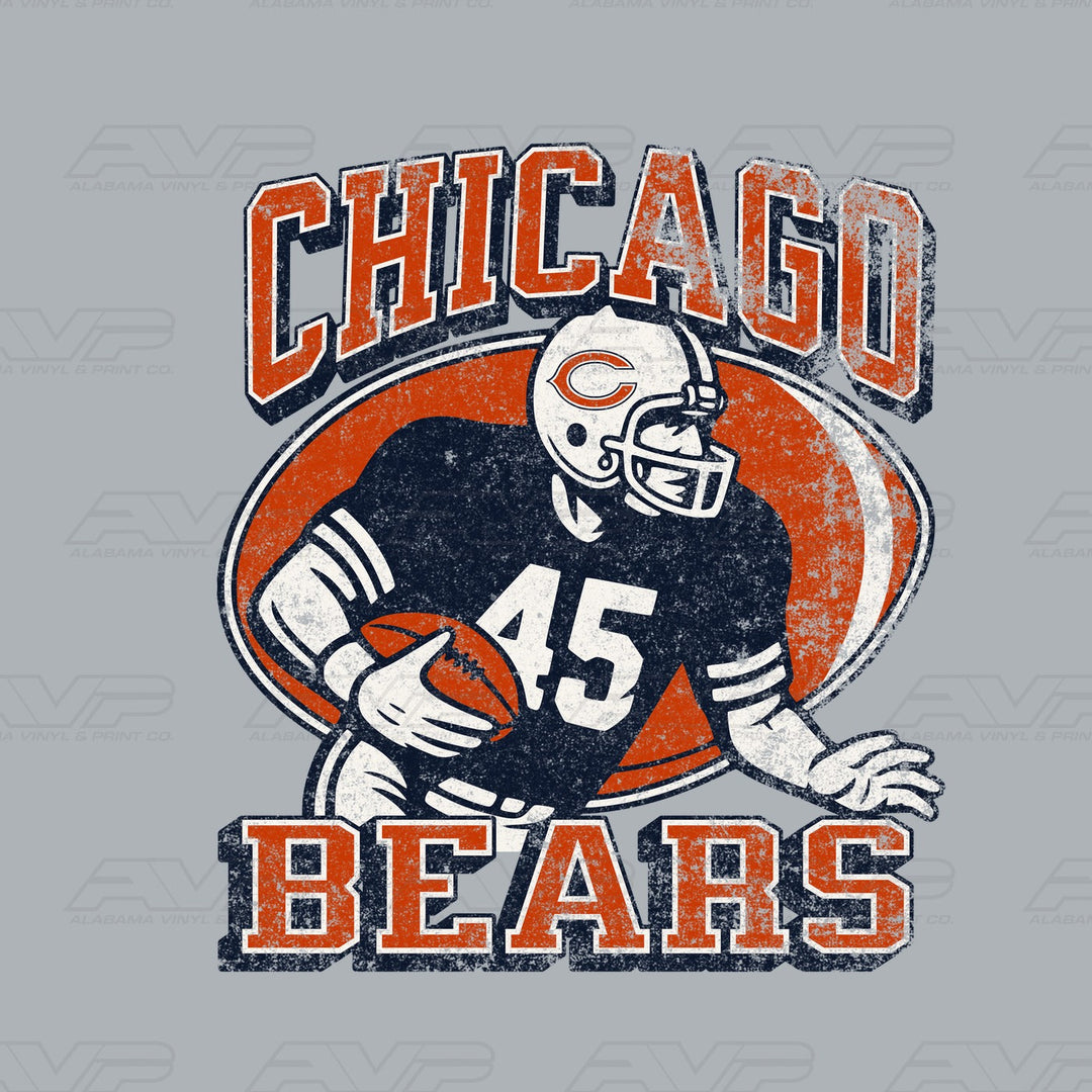 Chicago Bears Old School Alabama Vinyl & Print Co.