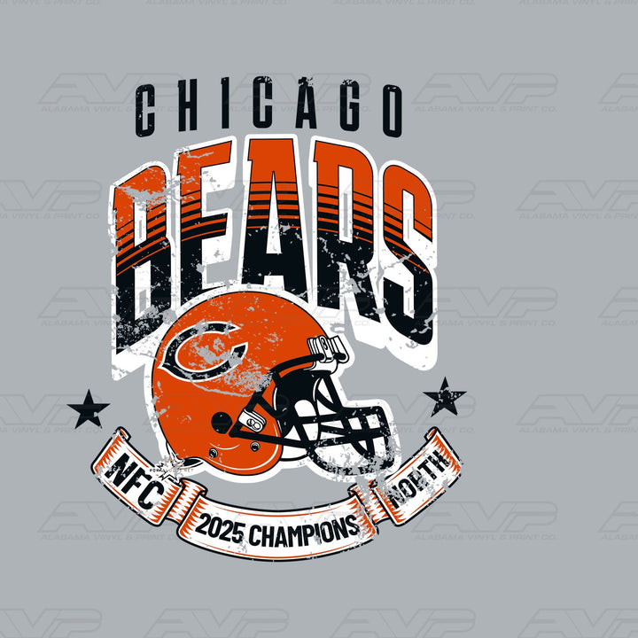 Chicago Bears NFC 2025 Champs North Alabama Vinyl & Print Co.