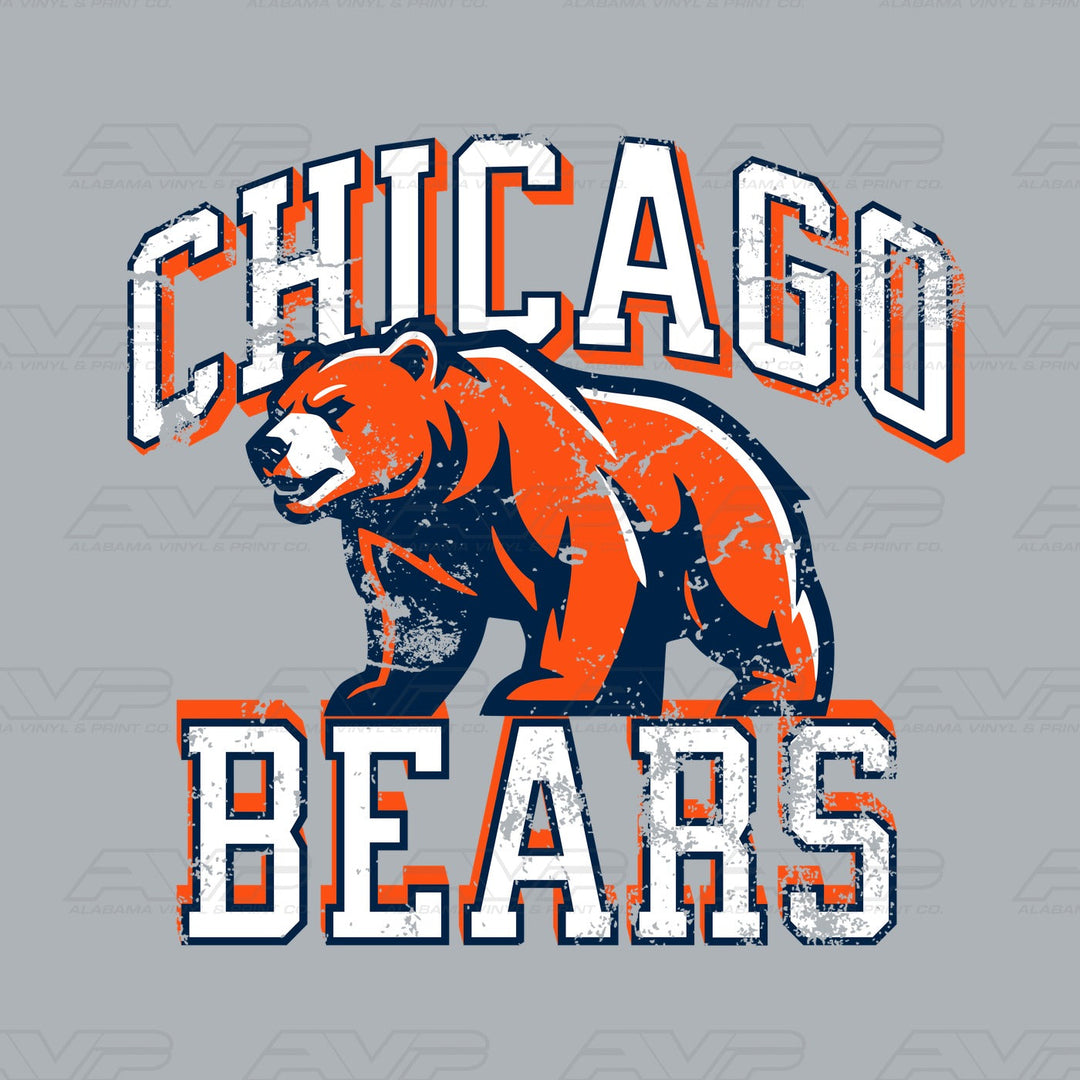 Chicago Bears with Bear Alabama Vinyl & Print Co.