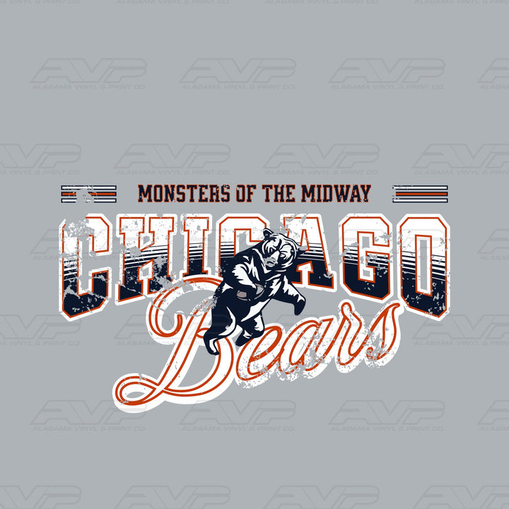 Chicago Bears Monsters of the Midway Alabama Vinyl & Print Co.