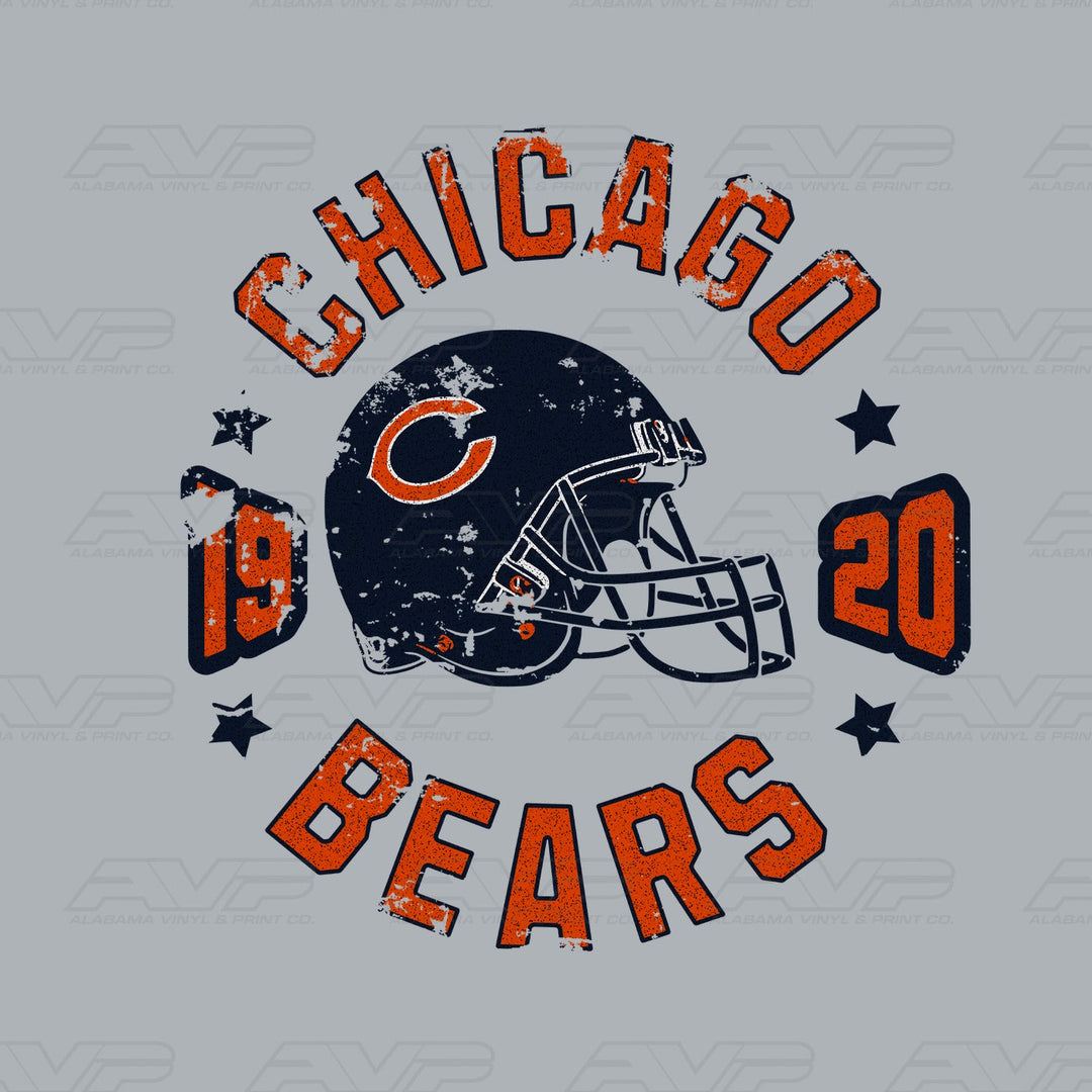 Chicago Bears Helmet 1920 Alabama Vinyl & Print Co.
