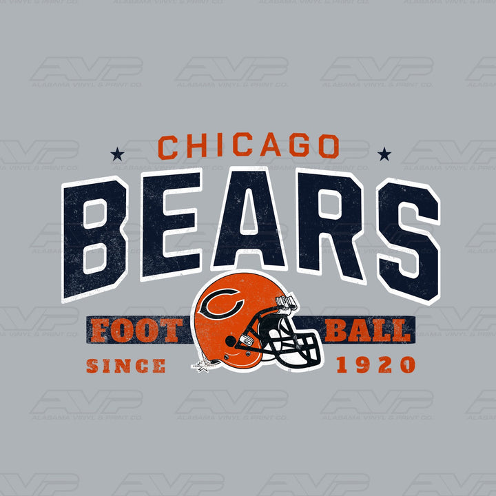 Chicago Bears Football since 1920 Alabama Vinyl & Print Co.