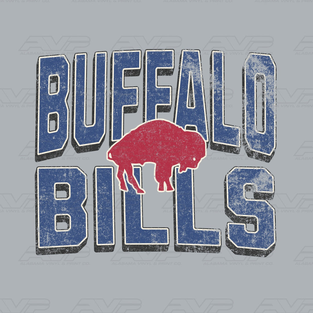 Buffalo Bills Distressed Alabama Vinyl & Print Co.