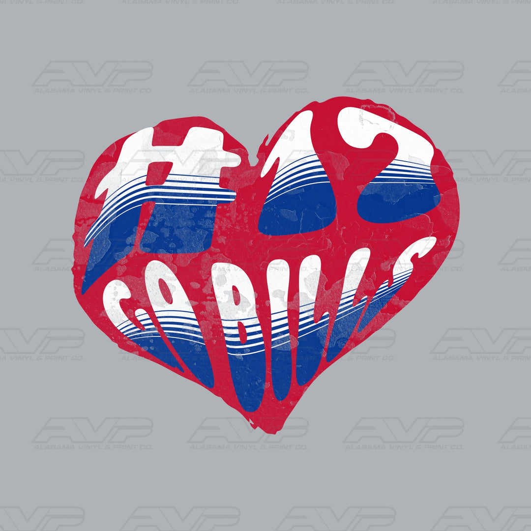 Buffalo Bills Go Heart Alabama Vinyl & Print Co.