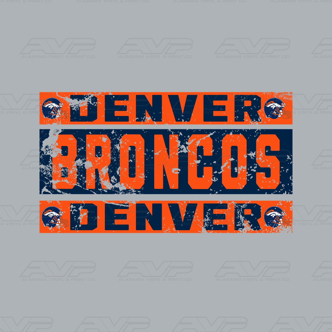 Denver Broncos Grunge — watermarked design preview