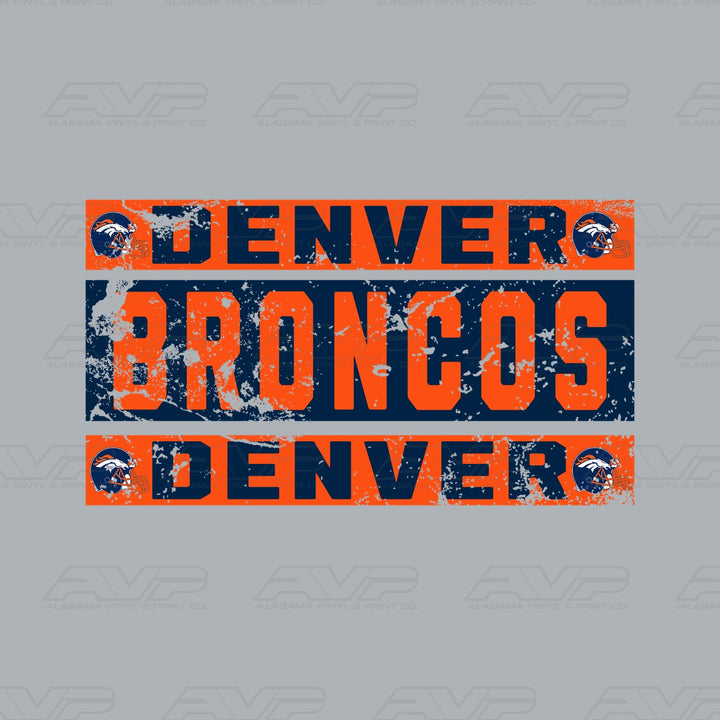 Denver Broncos Grunge — watermarked design preview