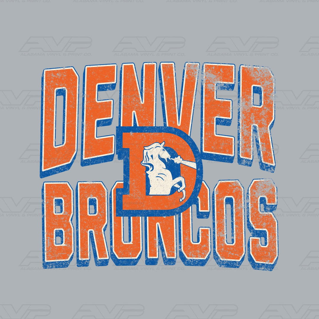 Denver Broncos D Alabama Vinyl & Print Co.