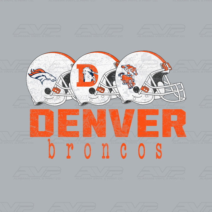 Denver Broncos Helmets — watermarked design preview
