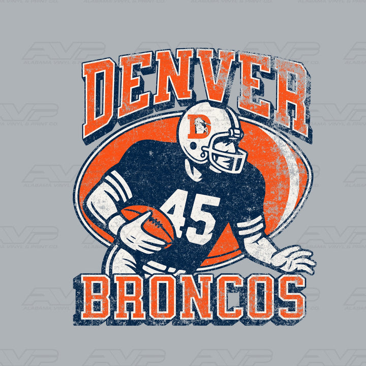 Denver Broncos Old School — watermarked design preview