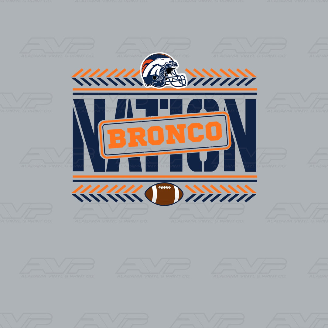 Denver Broncos Team Nation Bronco — watermarked design preview