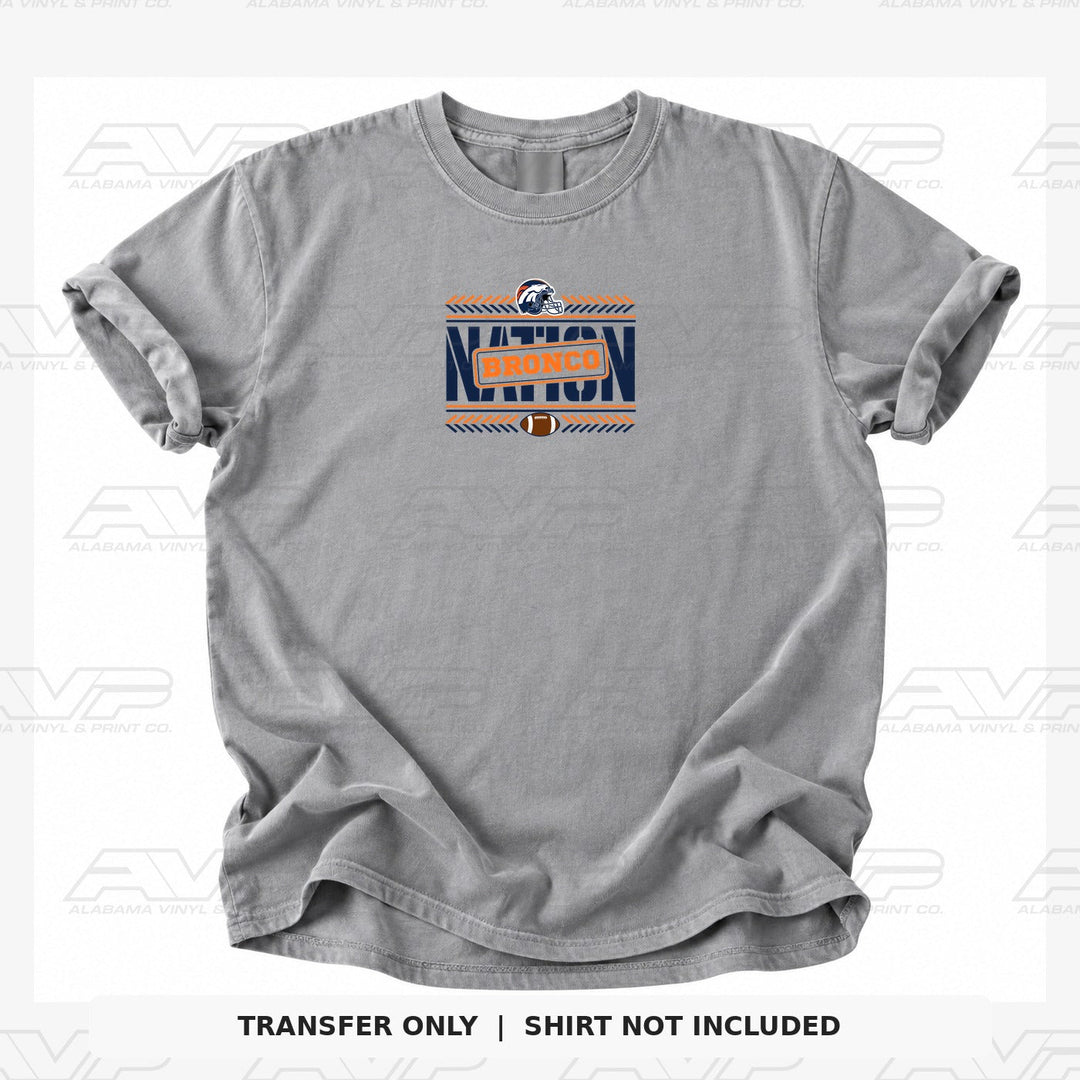 Denver Broncos Team Nation Bronco Alabama Vinyl & Print Co.