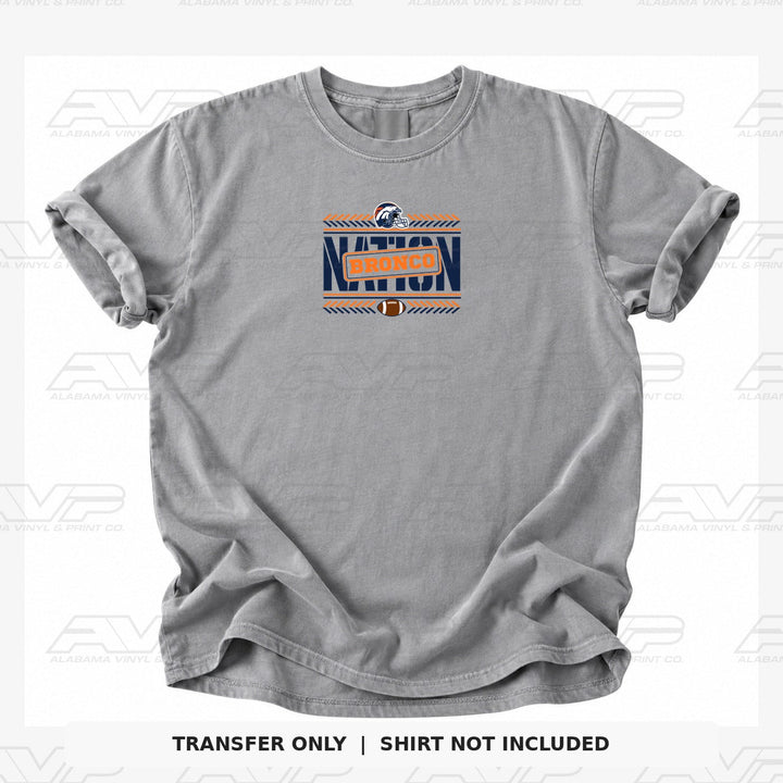 Denver Broncos Team Nation Bronco Alabama Vinyl & Print Co.