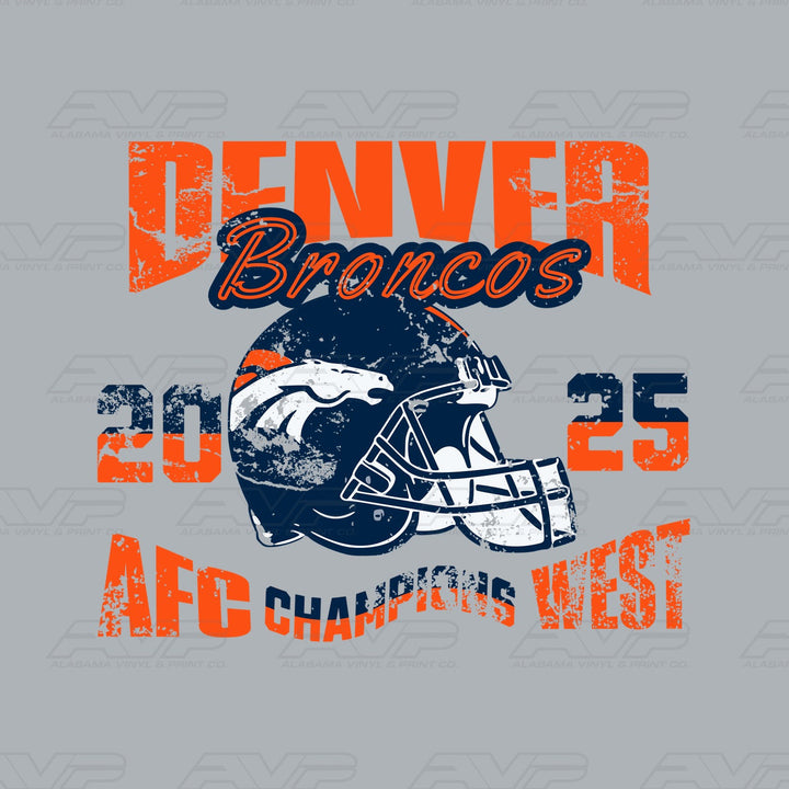 Denver Broncos 2025 AFC Champs West Alabama Vinyl & Print Co.