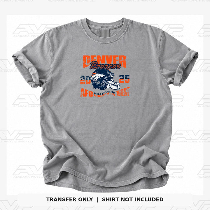 Denver Broncos 2025 AFC Champs West Alabama Vinyl & Print Co.