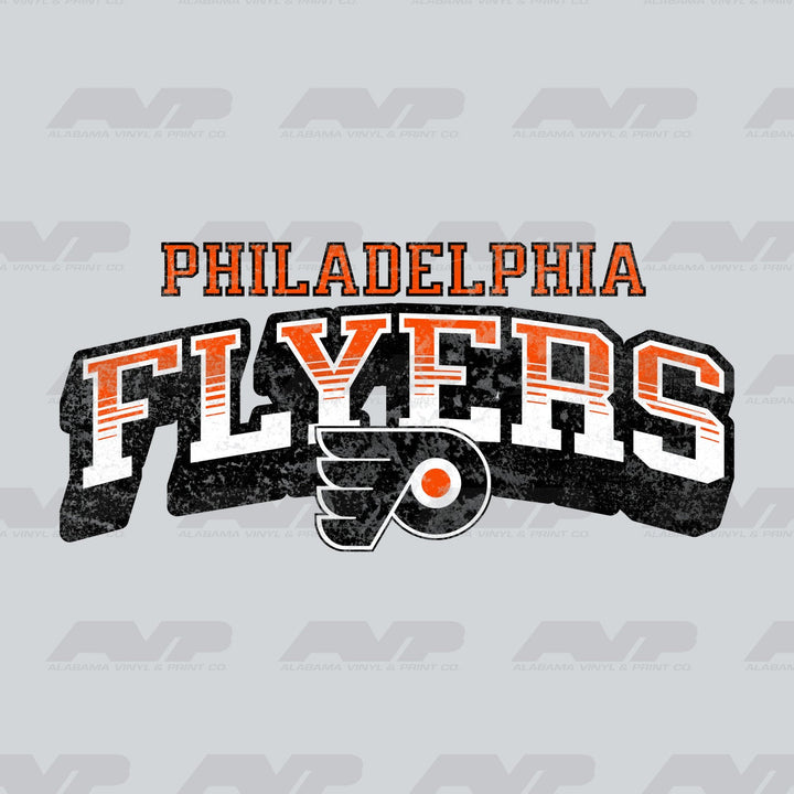 Philadelphia Flyers Classic Distressed Alabama Vinyl & Print Co.