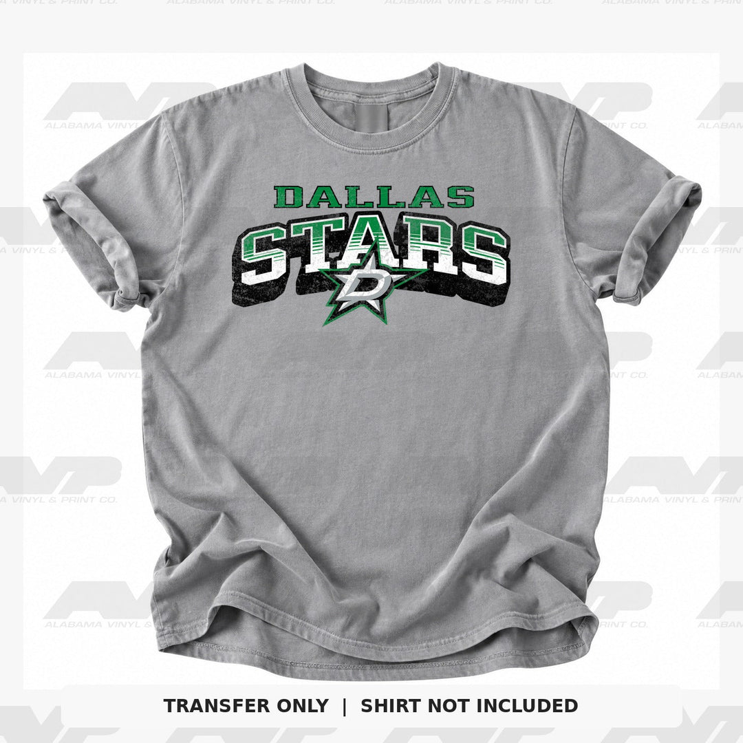 Dallas Stars Classic Distressed Alabama Vinyl & Print Co.