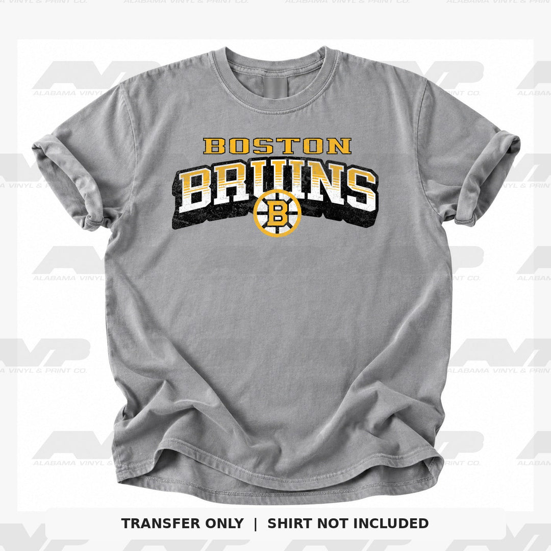 Boston Bruins Classic Distressed Alabama Vinyl & Print Co.