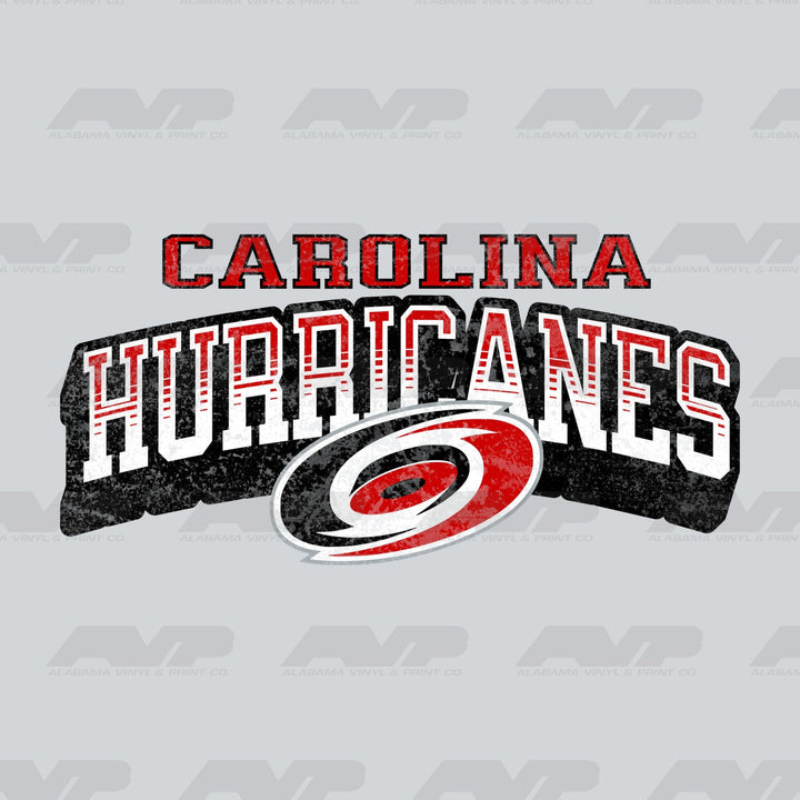 Carolina Hurricanes Classic Distressed Alabama Vinyl & Print Co.