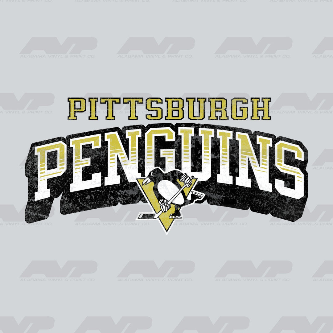 Pittsburgh Penguins Classic Distressed Alabama Vinyl & Print Co.
