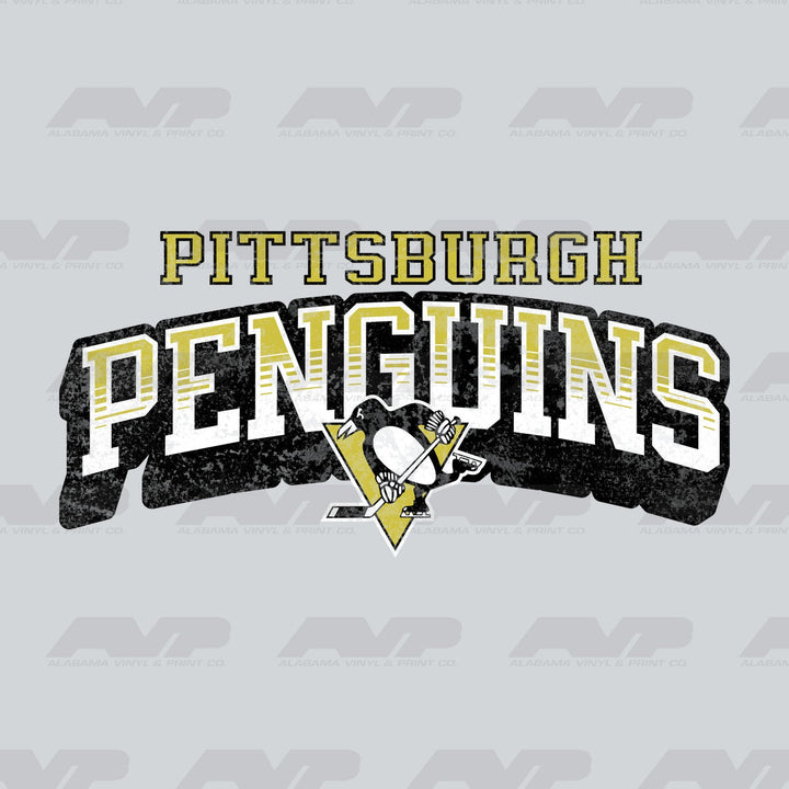 Pittsburgh Penguins Classic Distressed Alabama Vinyl & Print Co.