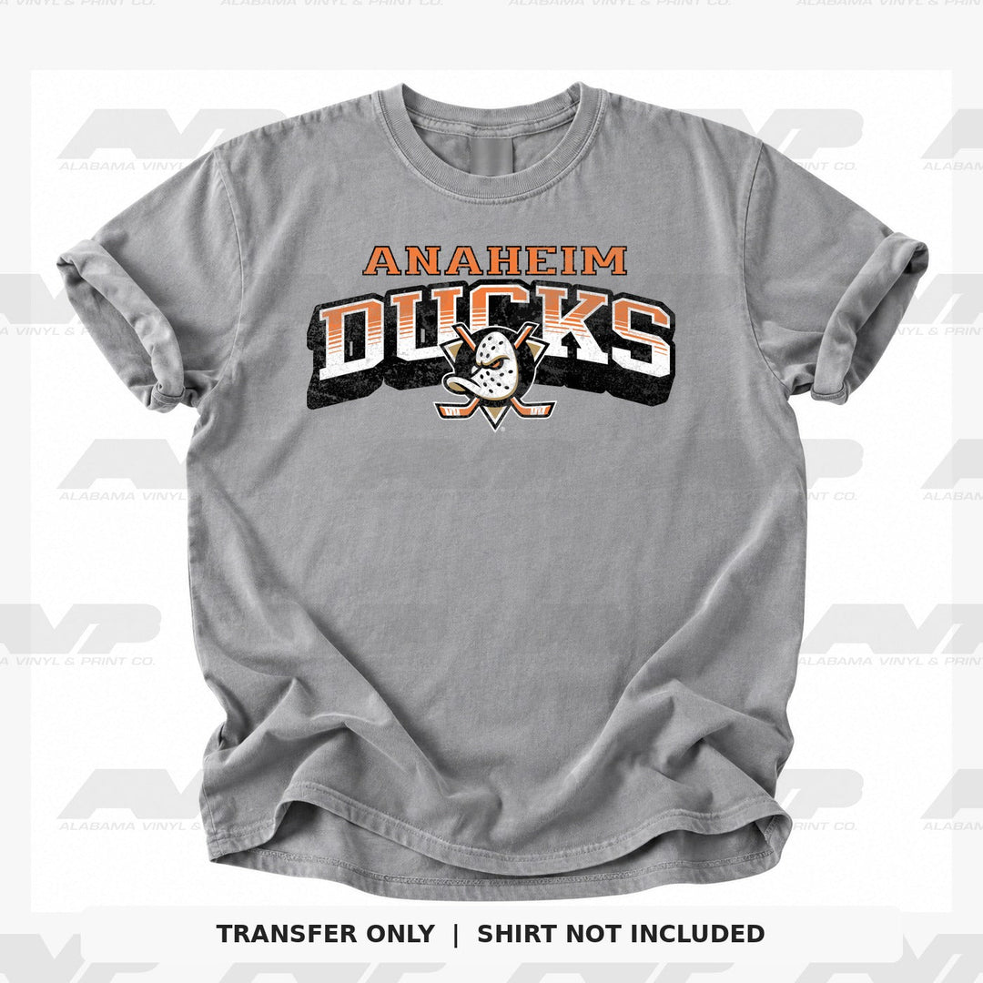Anaheim Ducks Classic Distressed Alabama Vinyl & Print Co.