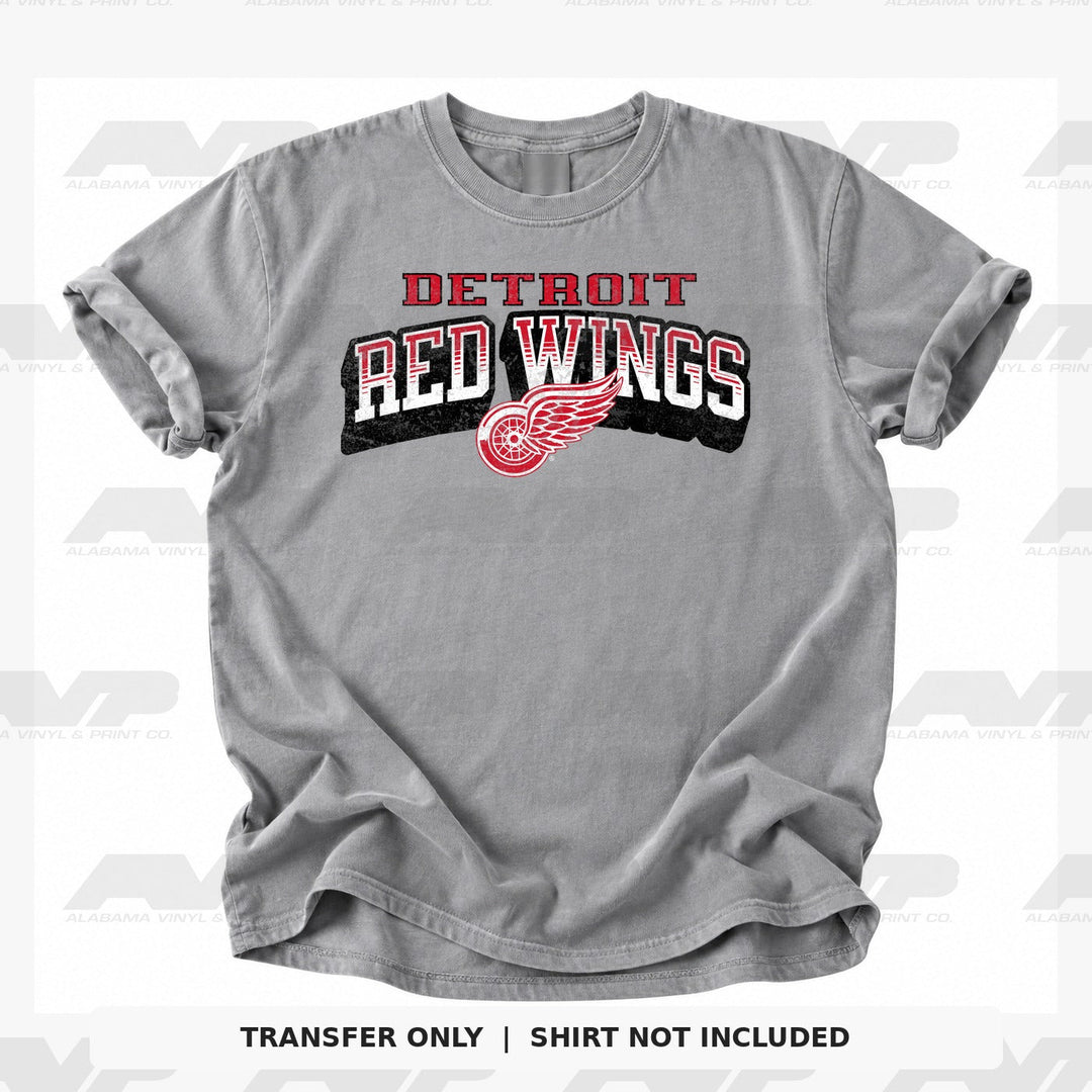 Detroit Red Wings Classic Distressed Alabama Vinyl & Print Co.