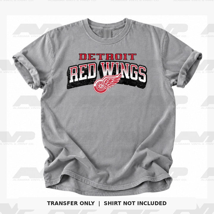 Detroit Red Wings Classic Distressed Alabama Vinyl & Print Co.