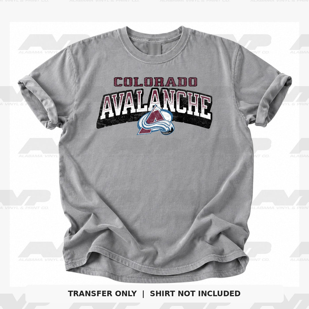Colorado Avalanche Classic Distressed Alabama Vinyl & Print Co.