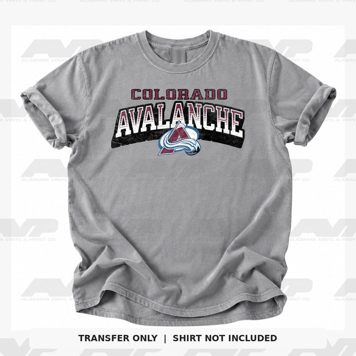 Colorado Avalanche Classic Distressed Alabama Vinyl & Print Co.