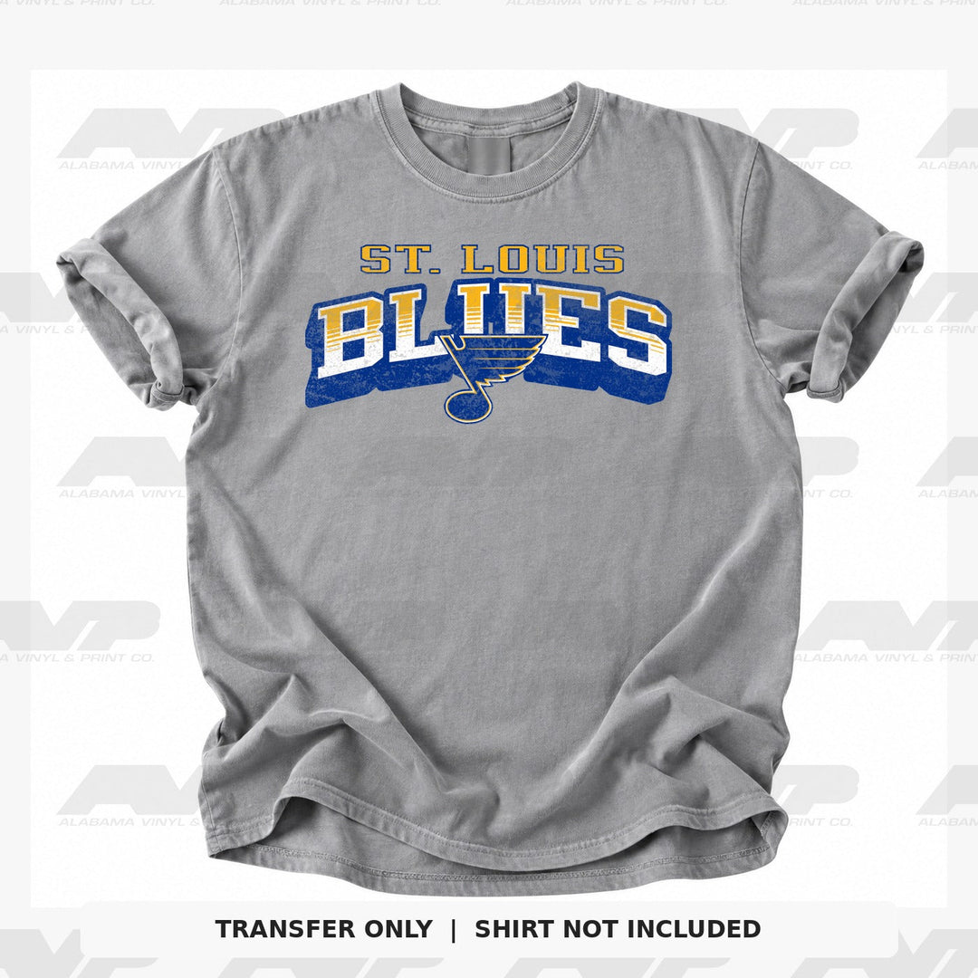 St. Louis Blues Classic Distressed Alabama Vinyl & Print Co.
