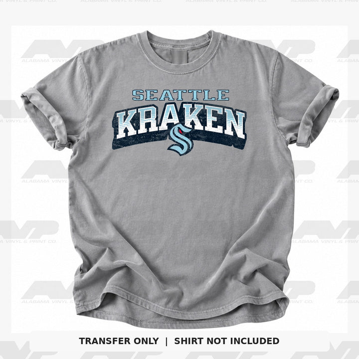 Seattle Kraken Classic Distressed Alabama Vinyl & Print Co.