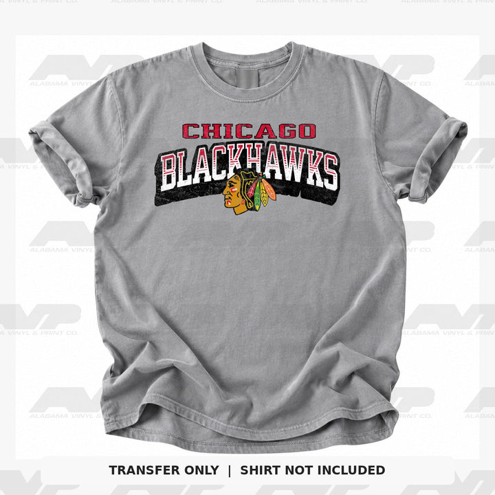 Chicago Blackhawks Classic Distressed Alabama Vinyl & Print Co.