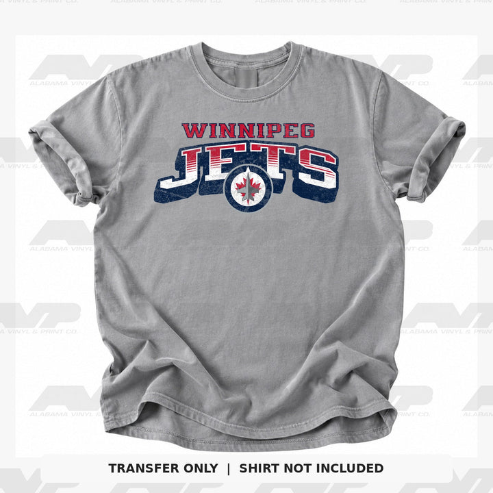 Winnipeg Jets Classic Distressed Alabama Vinyl & Print Co.