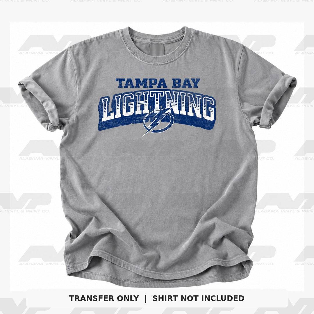 Tampa Bay Lightning Classic Distressed Alabama Vinyl & Print Co.