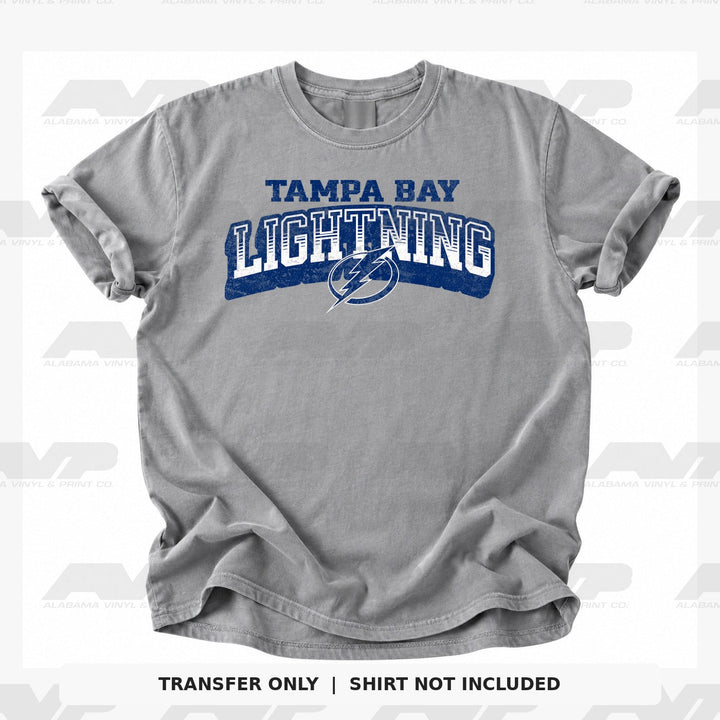 Tampa Bay Lightning Classic Distressed Alabama Vinyl & Print Co.