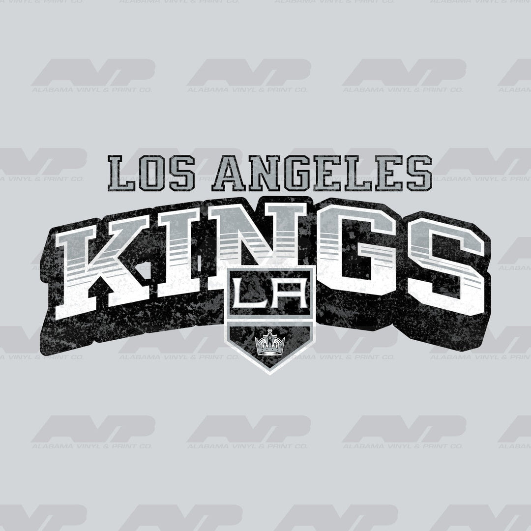 Los Angeles Kings Classic Distressed Alabama Vinyl & Print Co.
