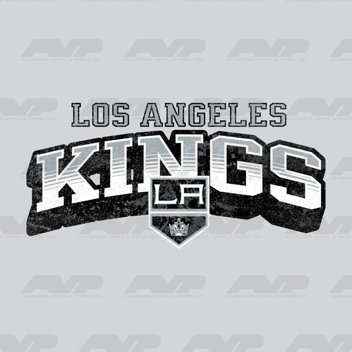 Los Angeles Kings Classic Distressed Alabama Vinyl & Print Co.