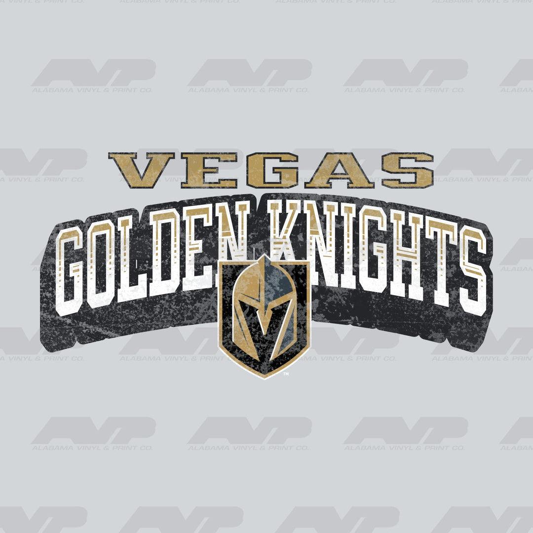 Vegas Golden Knights Classic Distressed Alabama Vinyl & Print Co.