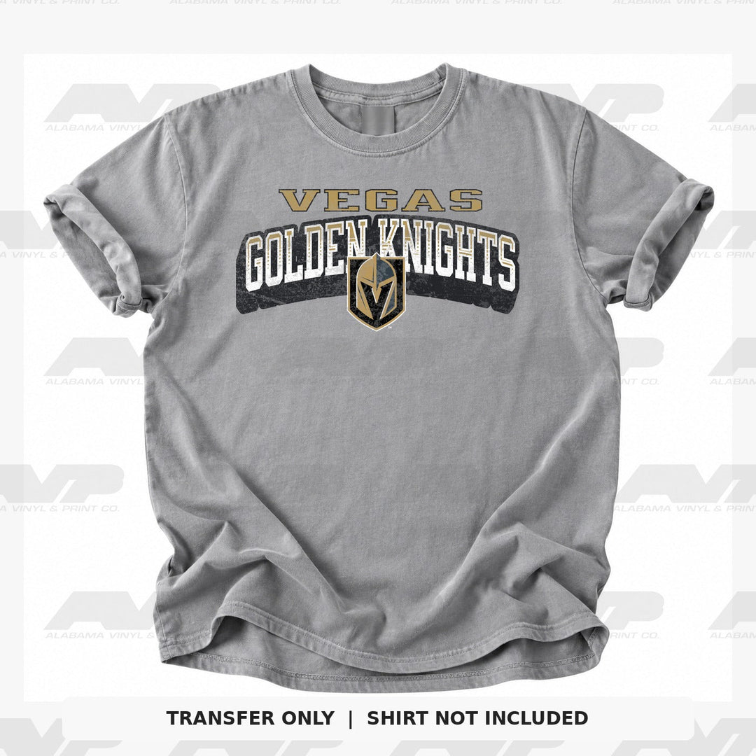 Vegas Golden Knights Classic Distressed Alabama Vinyl & Print Co.