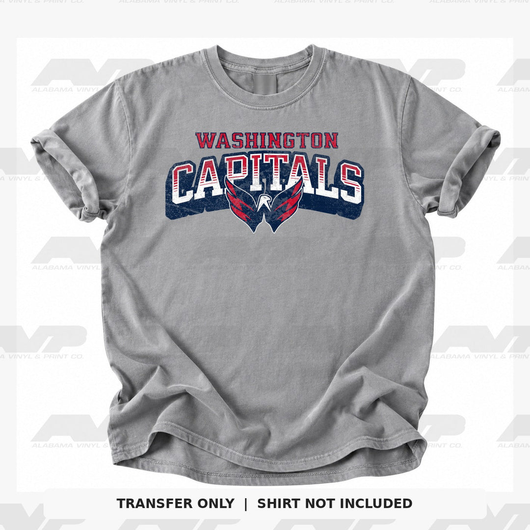 Washington Capitals Classic Distressed Alabama Vinyl & Print Co.