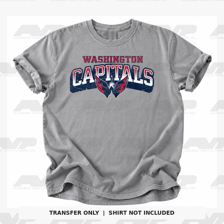 Washington Capitals Classic Distressed Alabama Vinyl & Print Co.