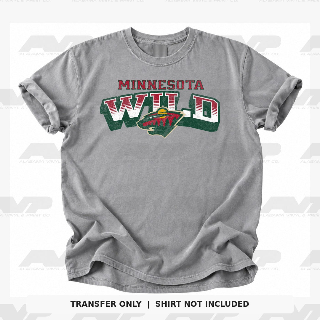 Minnesota Wild Classic Distressed Alabama Vinyl & Print Co.