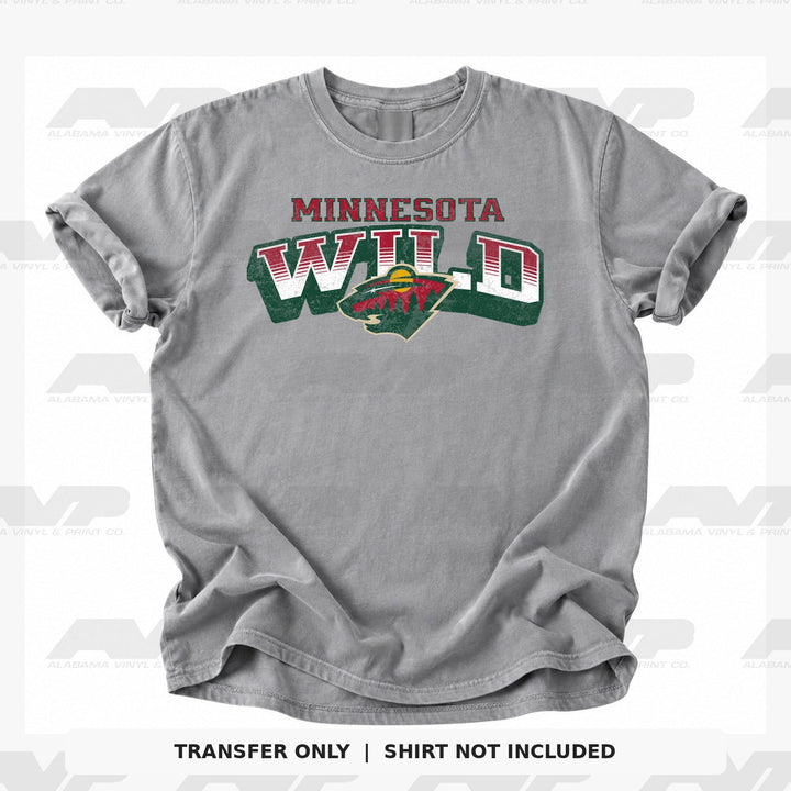 Minnesota Wild Classic Distressed Alabama Vinyl & Print Co.