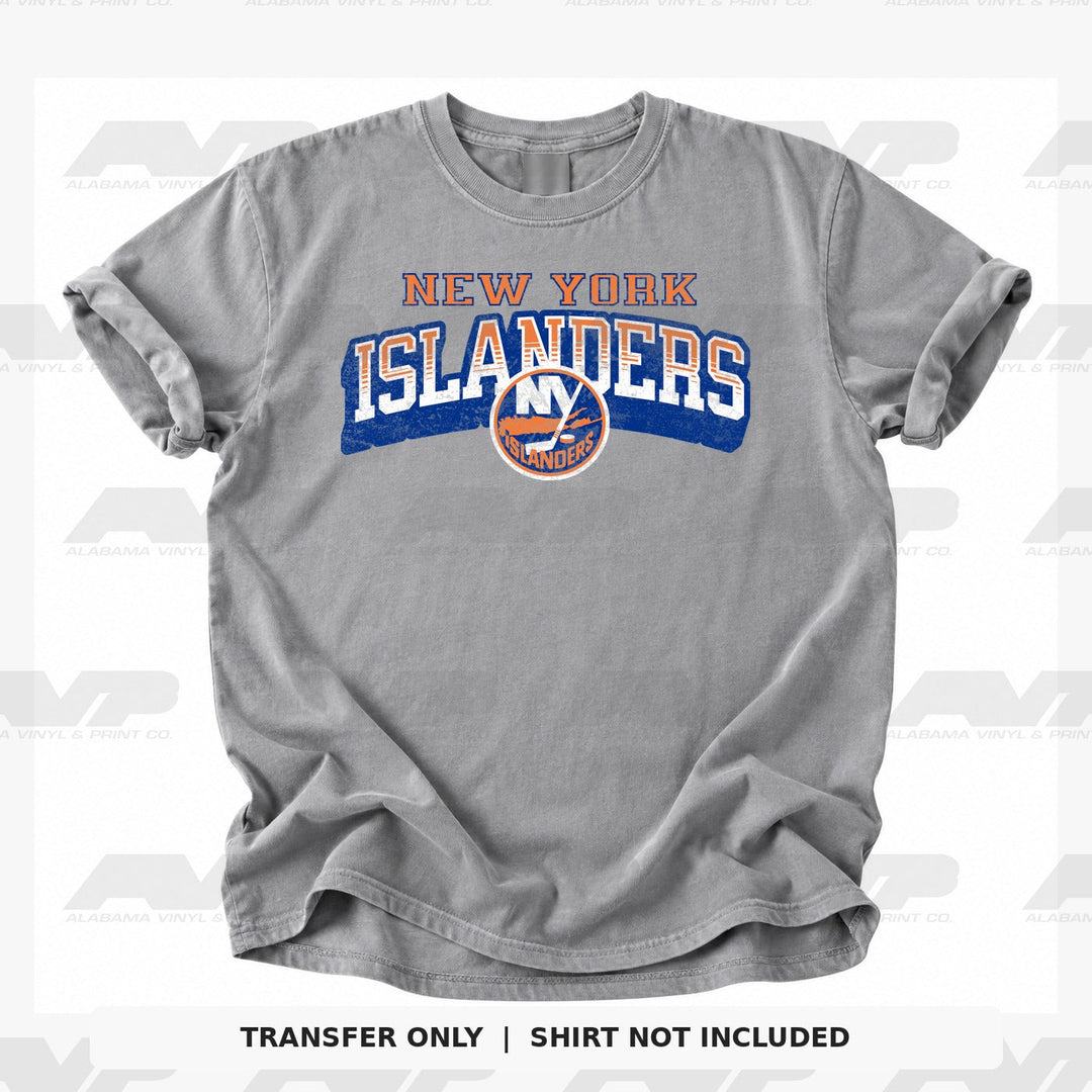 New York Islanders Classic Distressed Alabama Vinyl & Print Co.