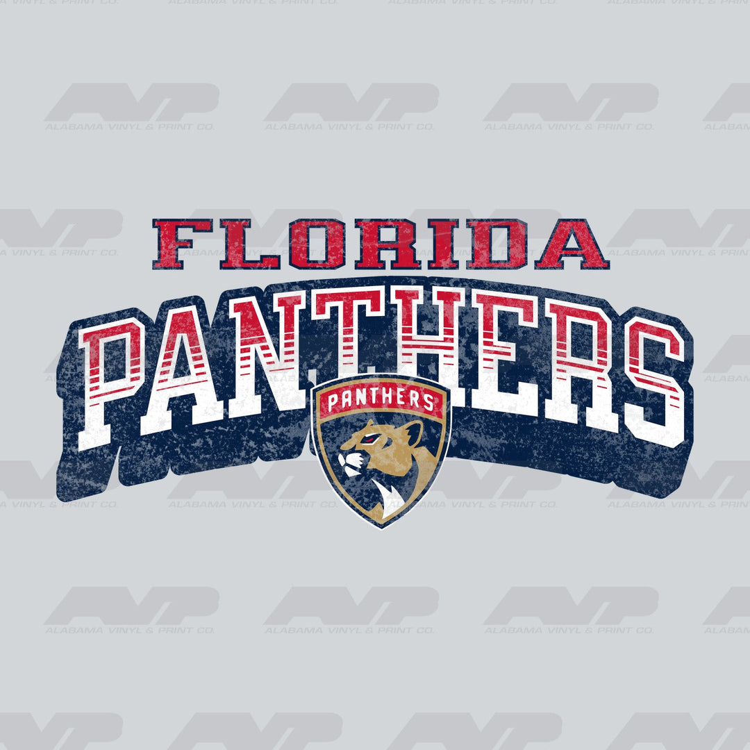 Florida Panthers Classic Distressed Alabama Vinyl & Print Co.